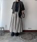 画像2: Luminaes 手染めリネン ７分袖ワイドJK (2)