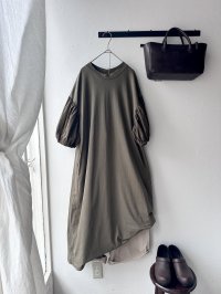 *sale40%off* grin オーガニックエーゲ海天竺 パフワンピース【レターパックプラス（600円）発送可能】