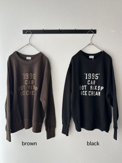 画像4: NATURAL LAUNDRY コットンリネン裏毛 キャロットプリントプルオーバー