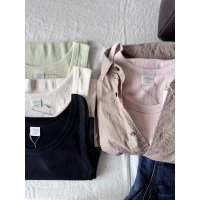 nouvelles du paradis コットンテレコ タンクトップ【クリックポスト発送可】