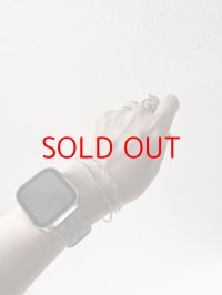 Luminaes_accessory メタルビーズ＆メタルチェーンの二重ブレスレット