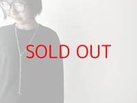 Luminaes_accessory ガンメタビーズのメタルネックレス