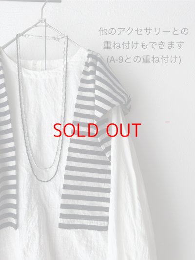 画像8: Luminaes_accessory オニキスのロングネックレス