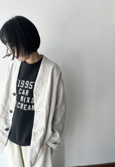 画像7: NATURAL LAUNDRY コットンリネン裏毛 キャロットプリントプルオーバー
