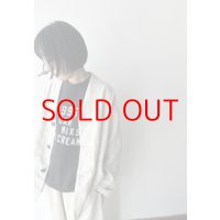 prit 25/1フレンチリネンツイル起毛 ノーカラージャケット