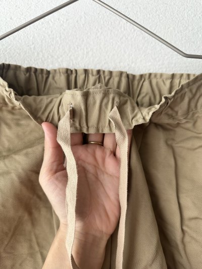 画像4: prit コットンリネン交織カルゼ タックバギーパンツ
