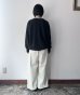 画像3: NATURAL LAUNDRY コットンリネン裏毛 キャロットプリントプルオーバー (3)