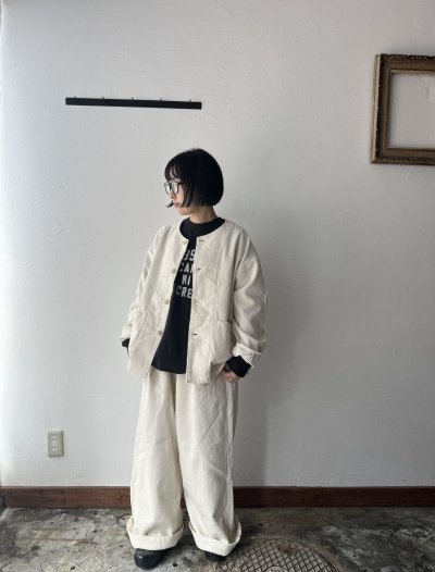 画像6: NATURAL LAUNDRY コットンリネン裏毛 キャロットプリントプルオーバー