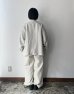 画像4: prit 25/1フレンチリネンツイル起毛 ノーカラージャケット (4)
