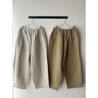 prit コットンリネン交織カルゼ タックバギーパンツ