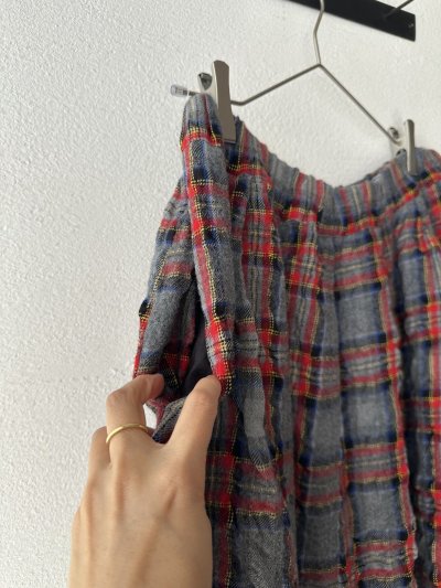 画像3: prit ウールコットンチェック タックスカート