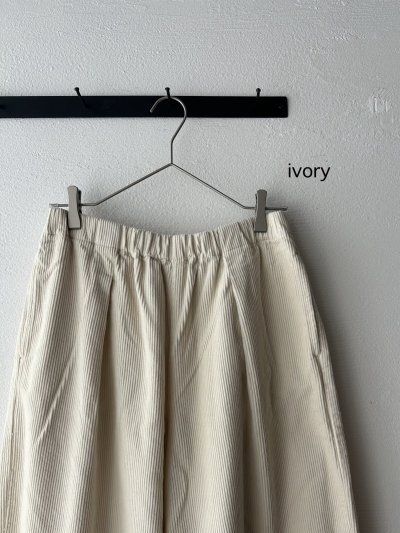 画像2: prit 8ウェールコーデュロイワンタックワイドパンツ