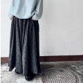 nouvelles du paradis ドットカットジャガード ギャザースカート