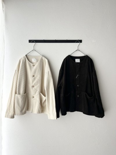 画像2: prit 8ウェールコーデュロイノーカラージャケット