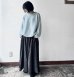画像2: nouvelles du paradis ドットカットジャガード ギャザースカート (2)