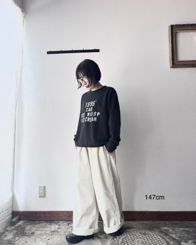 画像5: prit 8ウェールコーデュロイワンタックワイドパンツ