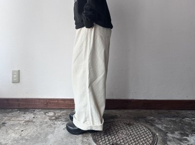 画像2: prit 8ウェールコーデュロイワンタックワイドパンツ