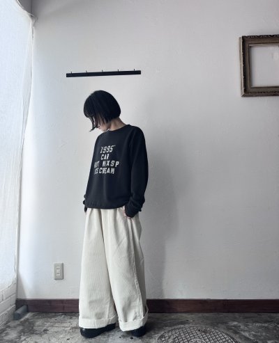 画像1: prit 8ウェールコーデュロイワンタックワイドパンツ