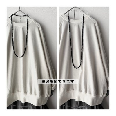 画像9: Luminaes_accessory 大粒オニキスのロングネックレス　【クリックポスト発送可】