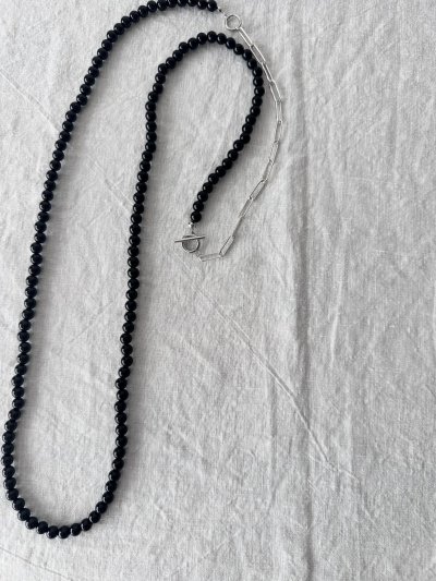 画像4: Luminaes_accessory 大粒オニキスのロングネックレス　【クリックポスト発送可】
