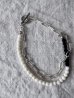 画像6: Luminaes_accessory みるくガラスとマットビーズのバイカラー二重ブレスレット (6)