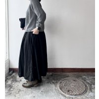 Luminaes ベルギーリネンブロード ギャザースカート