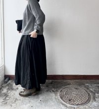 Luminaes ベルギーリネンブロード ギャザースカート