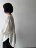 画像4: Luminaes ベルギーリネンブロード カフスのロングシャツ (4)