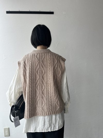 画像11: Luminaes ベルギーリネンブロード カフスのロングシャツ