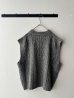 画像7: NATURAL LAUNDRY コットンウールメランジ ケーブルニットベスト (7)
