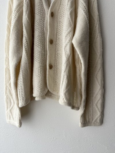 画像8: NATURAL LAUNDRY コットンウールメランジ フィッシュアランカーディガン