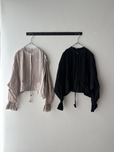 画像1: ROBE de PEAU Schwarz Shirt