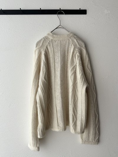 画像9: NATURAL LAUNDRY コットンウールメランジ フィッシュアランカーディガン