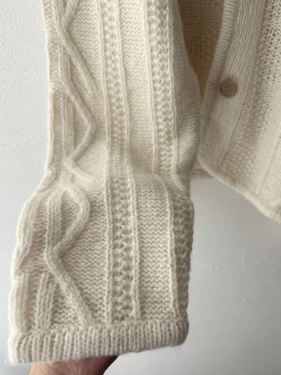 画像7: NATURAL LAUNDRY コットンウールメランジ フィッシュアランカーディガン