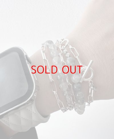 画像11: Luminaes_accessory 天然クラウディクウォーツとメタルチェーンのロングネックレス