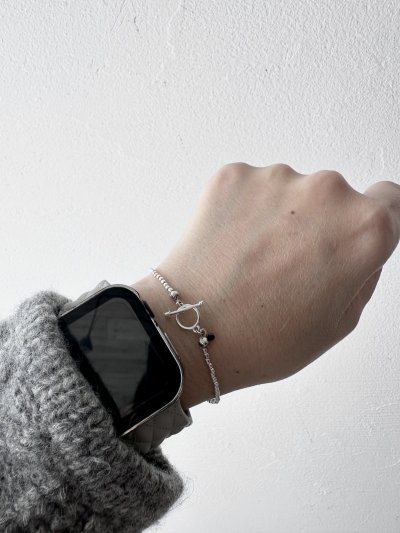 画像1: Luminaes_accessory 極小メタルビーズのブレスレット