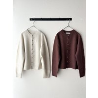nouvelles du paradis ウールコットンメランジ カーディガン