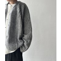 NATURAL LAUNDRY コットンウールメランジ フィッシュアランカーディガン