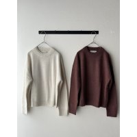nouvelles du paradis ウールコットンメランジ重ね衿プルオーバー