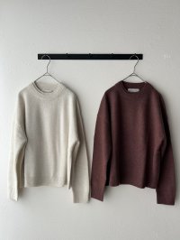 nouvelles du paradis ウールコットンメランジ重ね衿プルオーバー