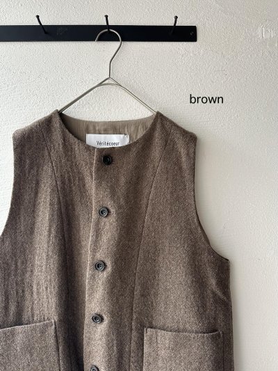 画像2: Véritécoeur WOOLベスト