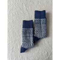 NISHIGUCHI KUTSUSHITA ウールジャガードソックスS(23~25cm) 