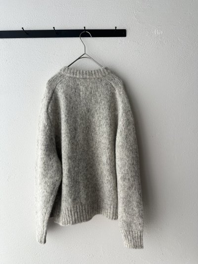画像10: prit 1/2.5 アルパカコットン3G天竺編み クルーネックカーディガン