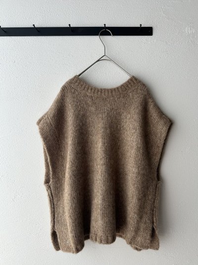 画像4: prit 1/2.5 アルパカコットン3G天竺編み 2wayワイドベスト