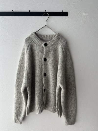 画像5: prit 1/2.5 アルパカコットン3G天竺編み クルーネックカーディガン