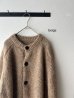 画像4: prit 1/2.5 アルパカコットン3G天竺編み クルーネックカーディガン (4)