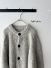 画像2: prit 1/2.5 アルパカコットン3G天竺編み クルーネックカーディガン (2)