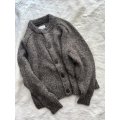 prit 1/2.5 アルパカコットン3G天竺編み クルーネックカーディガン