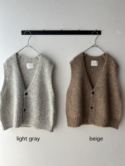 画像2: prit 1/2.5 アルパカコットン3G天竺編み ベスト
