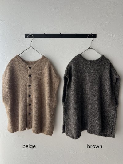 画像2: prit 1/2.5 アルパカコットン3G天竺編み 2wayワイドベスト